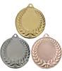 3er Serie Medaillen Lorbeerkranz GOLD - SILBER - BRONZE mit beidseitiger Lasergravur