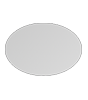 Hochwertiger Plakatstörer 4/0-farbig bedruckt oval (oval konturgeschnitten)