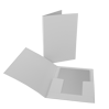 Kartenhülle Basic 7,5 x 10,5 cm, 1/1-farbig (weiß) bedruckt