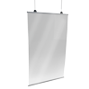 Virenbanner mit Klemmschienenset zum Abhängen 100 x 120 cm, unbedruckt