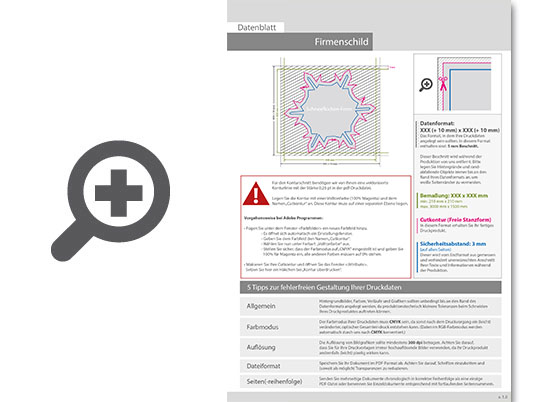 Product Bild firmenschild_in_schneeflocke-form_konturgefr__st__einseitig_4_0-farbig_bedruckt