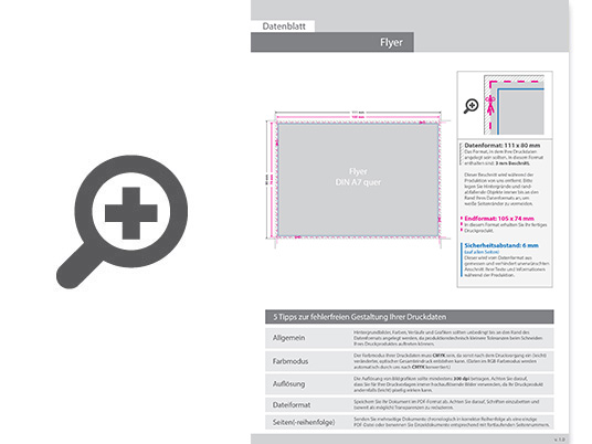 Product Bild multiloft-flyer_din_a7_quer_(10_5_cm_x_7_4_cm)__4_4_farbig_(beidseitiger_druck)