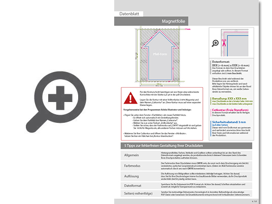 Product Bild hochwertige_autot__r-magnetfolie_in_pfeil-form