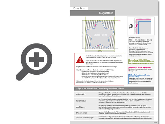 Product Bild hochwertige_autot__r-magnetfolie_in_stern-form