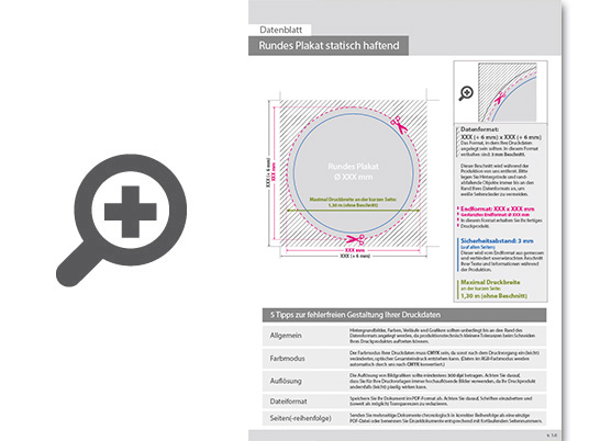 Product Bild plakat_statisch_haftend_4_0_farbig_bedruckt_rund_(kreisrund_konturgeschnitten)