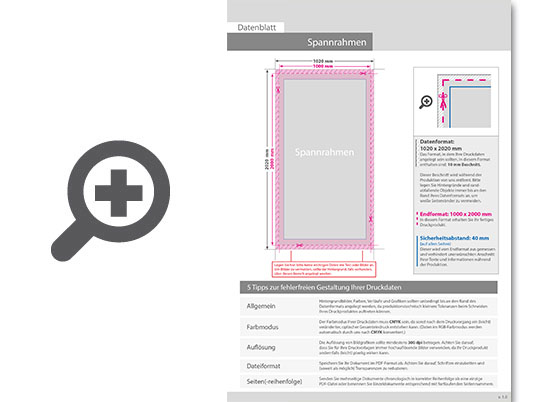 Product Bild spannrahmen_freistehend_blockout__system_inkl__druck__100_cm_x_200_cm__vorder-_und_r__ckseite_bedruckt