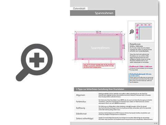 Product Bild textil_f__r_blickdichten_spannrahmen_freistehend__250_cm_x_100_cm__4_0-farbig_bedruckt